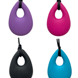 Bijtketting - druppel blauw