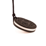 Bijtketting - oreo zwart