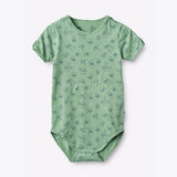BANA SS Bodysuit - korte mouwen romper groen met handgebaren