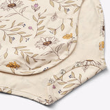 BANA SS Bodysuit - korte mouwen romper crème met bloemen