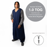 Slaapzak GROOT | Navy Grey | Katoen | TOG 1.0