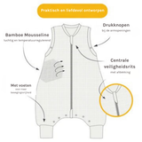 Slaapzak Zee Dieren | Bamboe Mousseline met voeten | TOG 0,5
