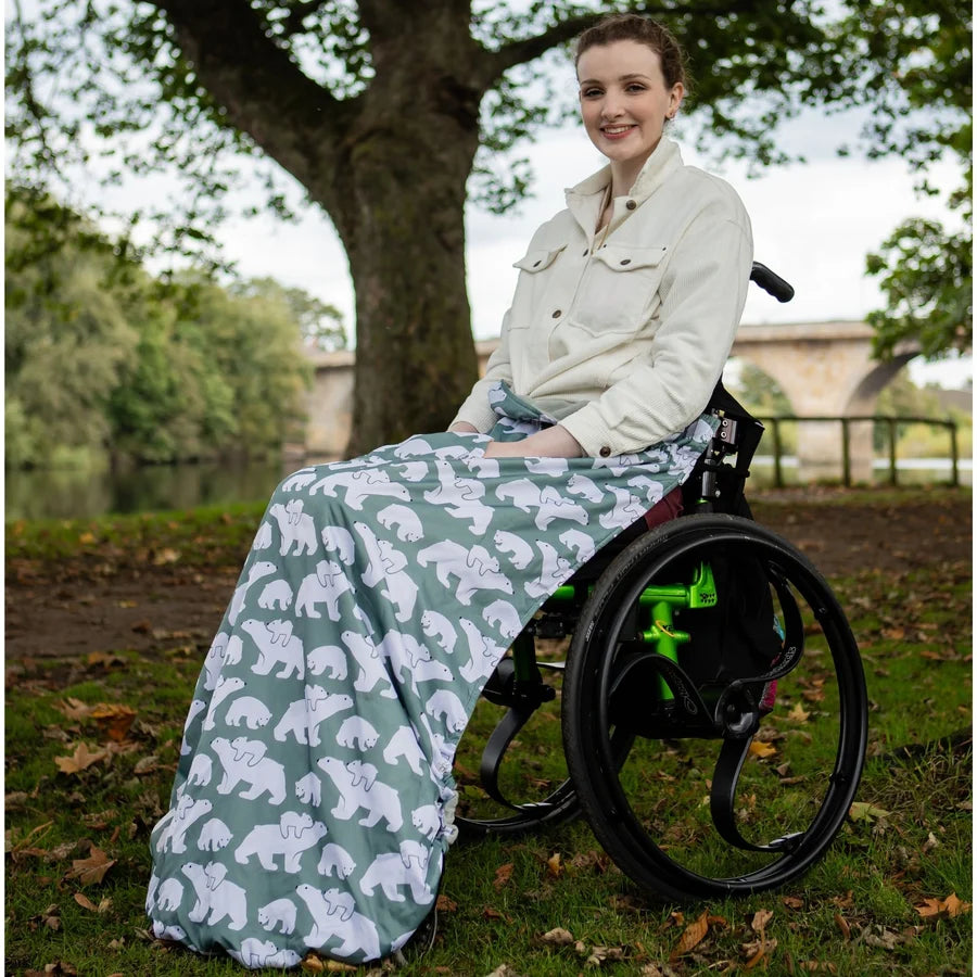 Benenzak voor rolstoel of buggy - ijsberen (pre-order)