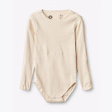 BANA LS Bodysuit - lange mouwen romper crème