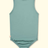 Grote romper mouwloos - eucalyptus
