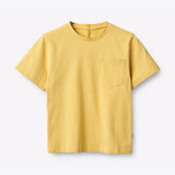 Rolstoel T-Shirt korte mouwen - Geel Egaal