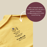 Rolstoel T-Shirt korte mouwen - Geel Egaal