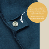 Rolstoel Overhemd - Denim Blauw
