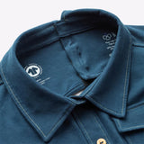 Rolstoel Overhemd - Denim Blauw