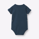 BANA SS Bodysuit - korte mouwen romper blauw
