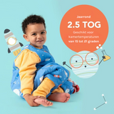 Slaapzak Planeten | Katoen met voetjes | TOG 2.5