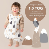 Slaapzak Berg Dieren | Katoen met voetjes | TOG 1.0