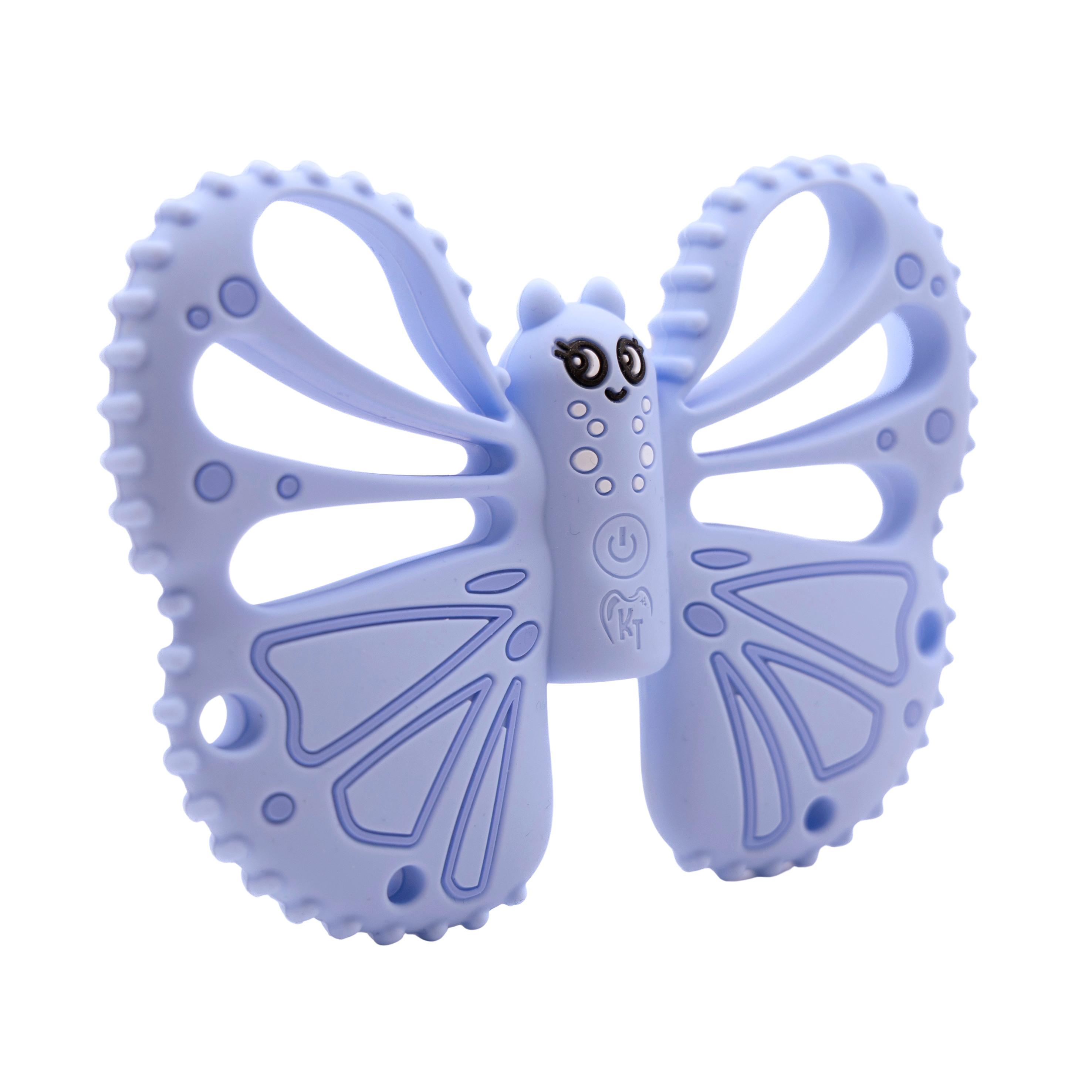 BuzzyBite vibrerende bijtring Vlinder - Blauw